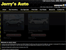 Tablet Screenshot of jerrysusedcarsomaha.com